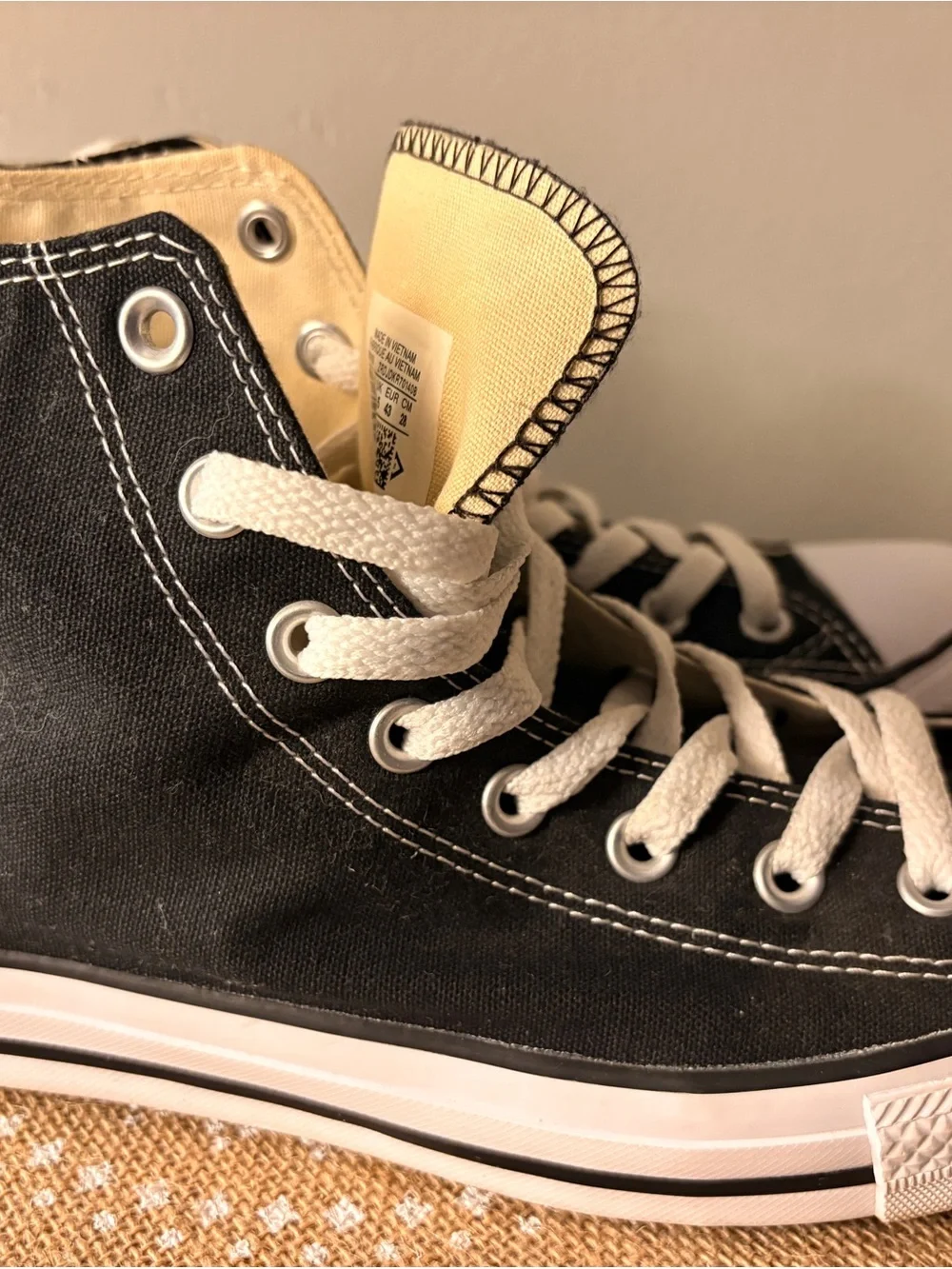Converse Black and White High-Top All Star Sneakers
